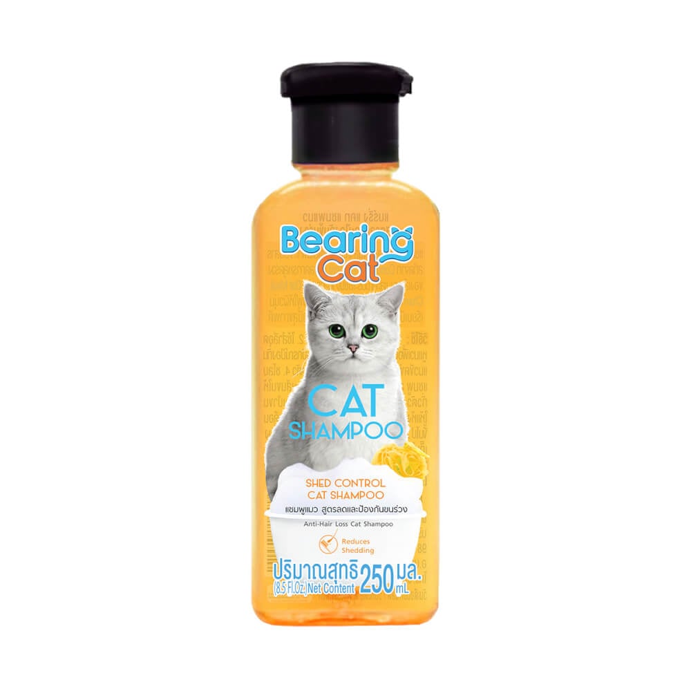 แชมพูแมว BEARING CAT สูตรอ่อนโยน ขนาด 250ML สำหรับป้องกันและลดขนร่วง_0